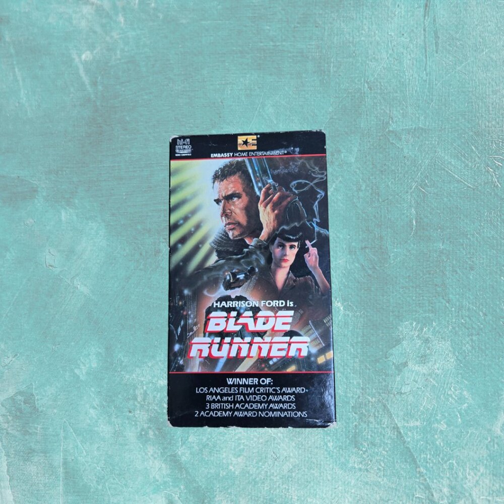 Vintage Blade Runner VHS (1982) – Classic Sci-Fi Thriller, Untested